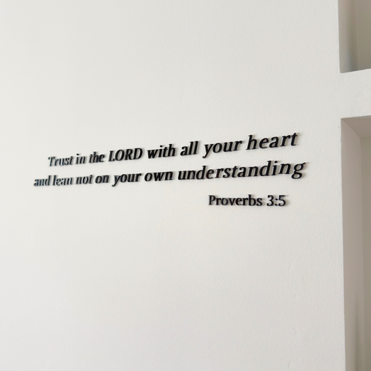 Long Length Text Signage - Simplicity Days