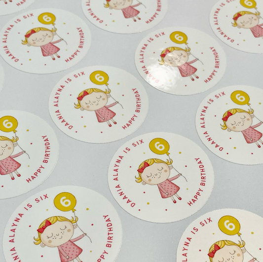 Birthday Stickers - 24pcs - Simplicity Days