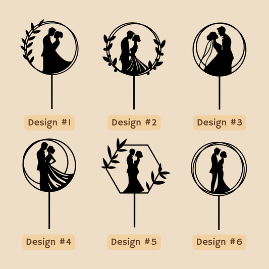 Couple's Name Wedding Cake Topper - Simplicity Days