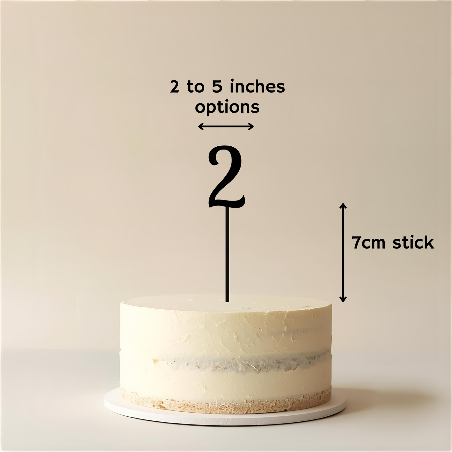 Numeric Cake Topper - Simplicity Days