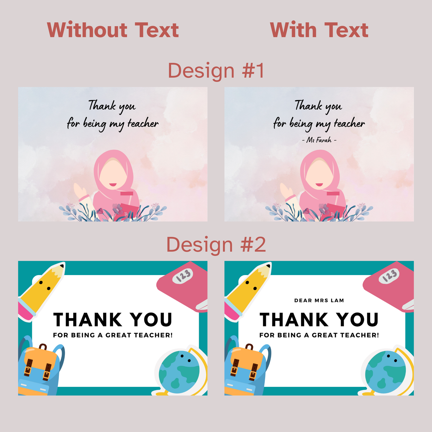 Teacher's Day Greeting Card - Simplicity Days