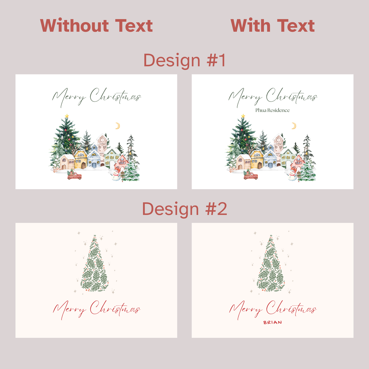 Christmas Greeting Card - Simplicity Days