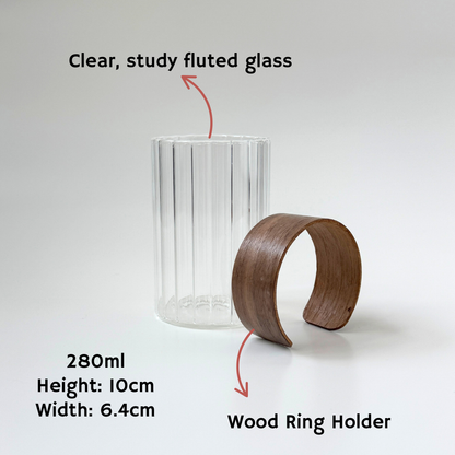 Fluted Glass Cup - Simplicity Days