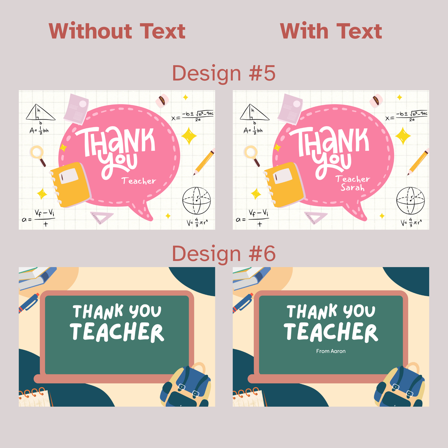 Teacher's Day Greeting Card - Simplicity Days