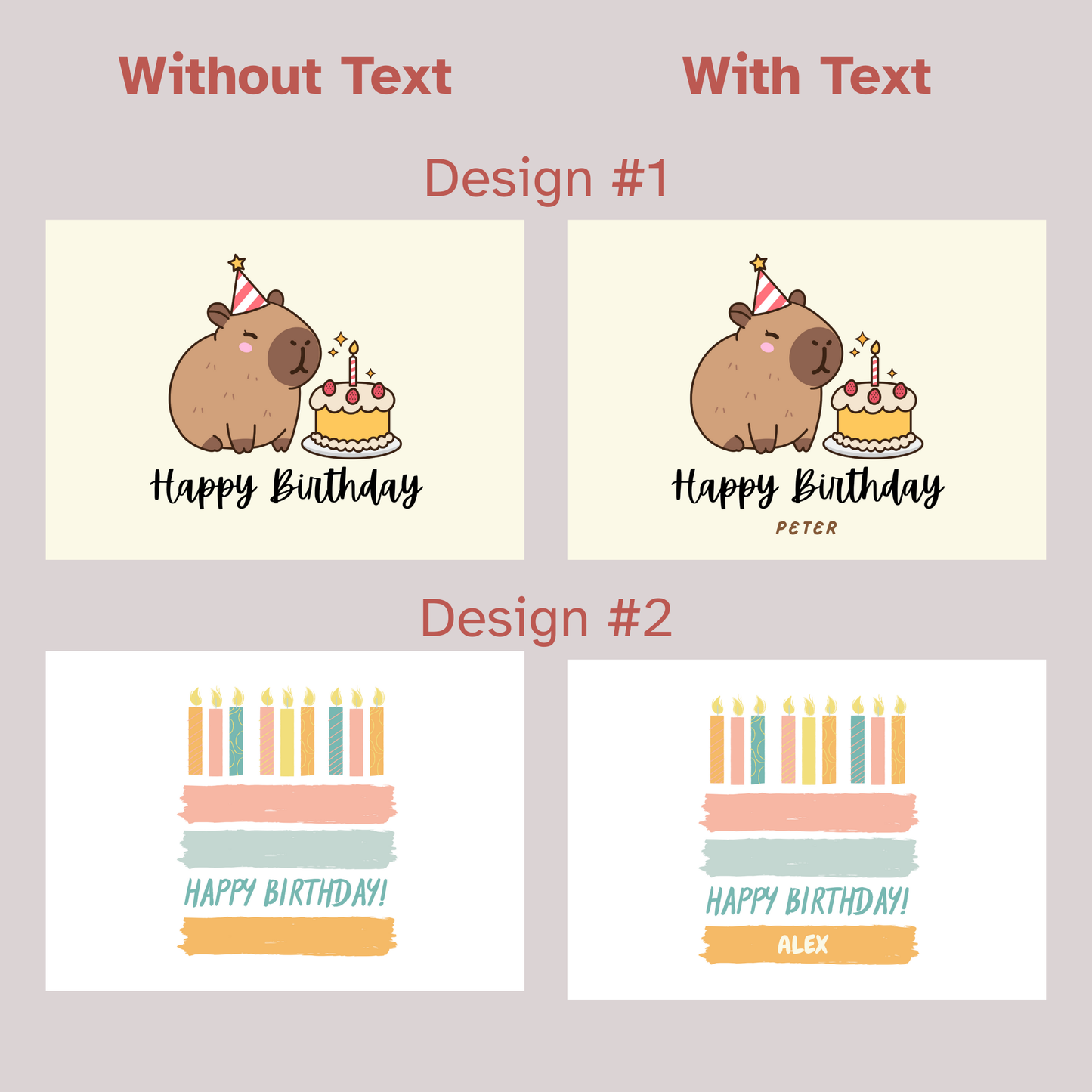 Birthday Greeting Card - Simplicity Days
