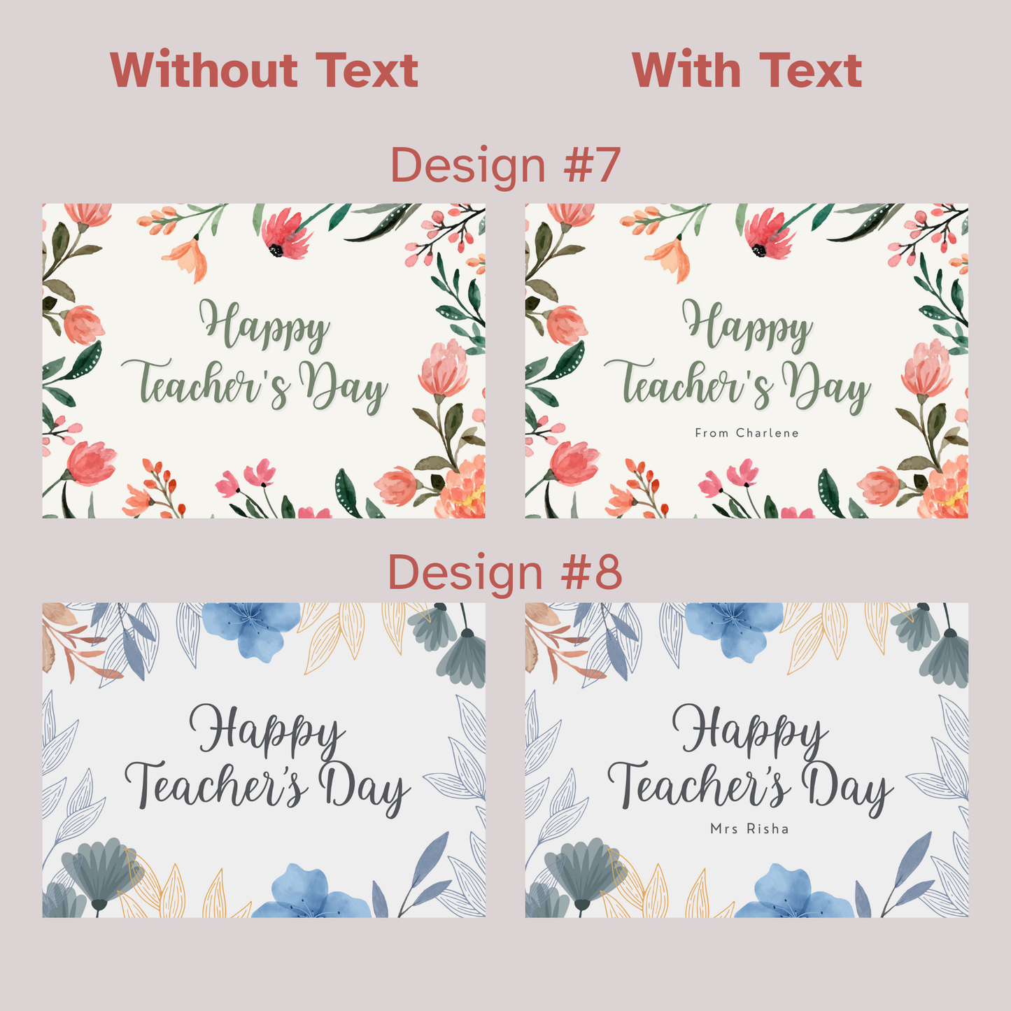 Teacher's Day Greeting Card - Simplicity Days