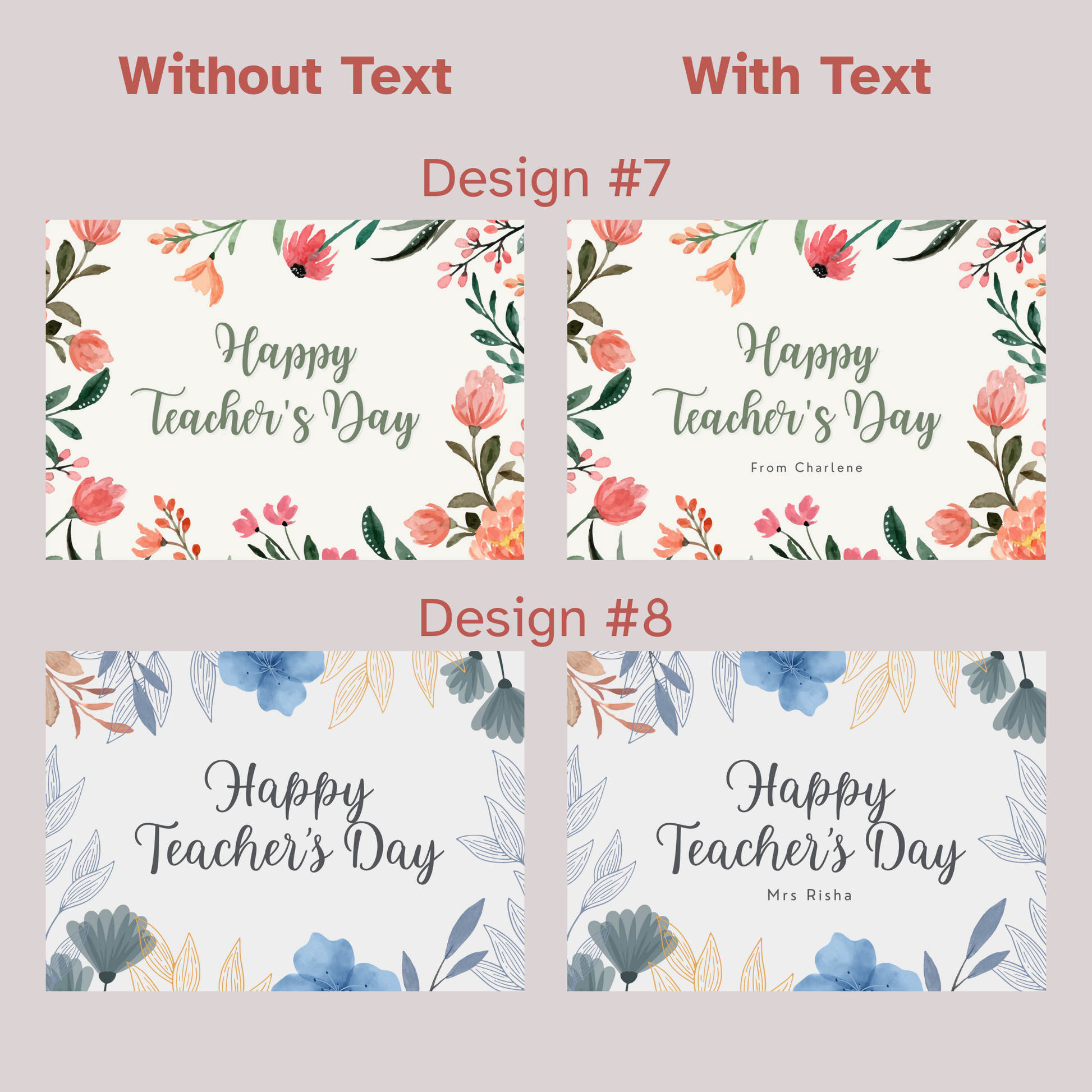 Teacher's Day Greeting Card - Simplicity Days