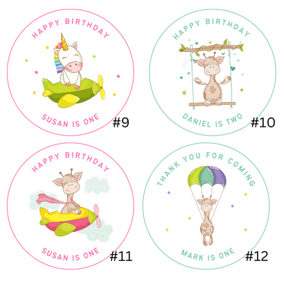 Birthday Stickers - 24pcs - Simplicity Days