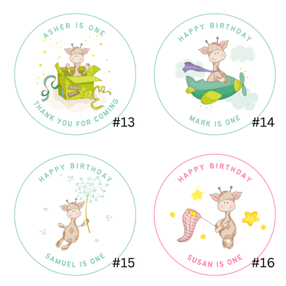 Birthday Stickers - 24pcs - Simplicity Days
