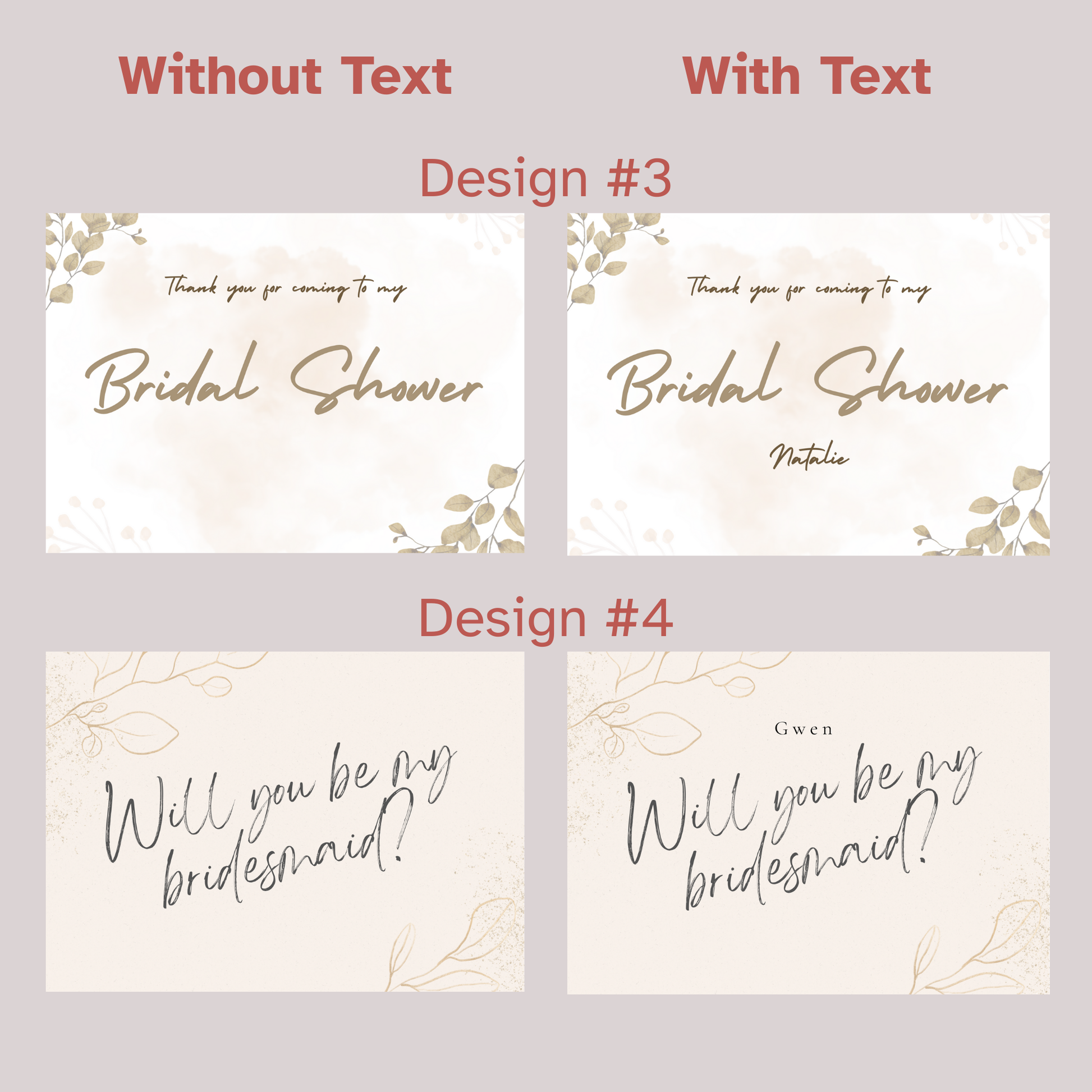 Bridesmaid Greeting Card - Simplicity Days