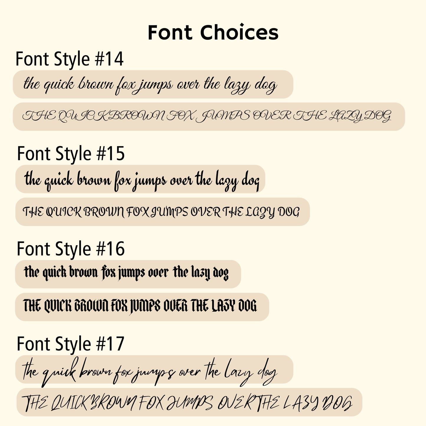 Medium Length Text Signage - Simplicity Days