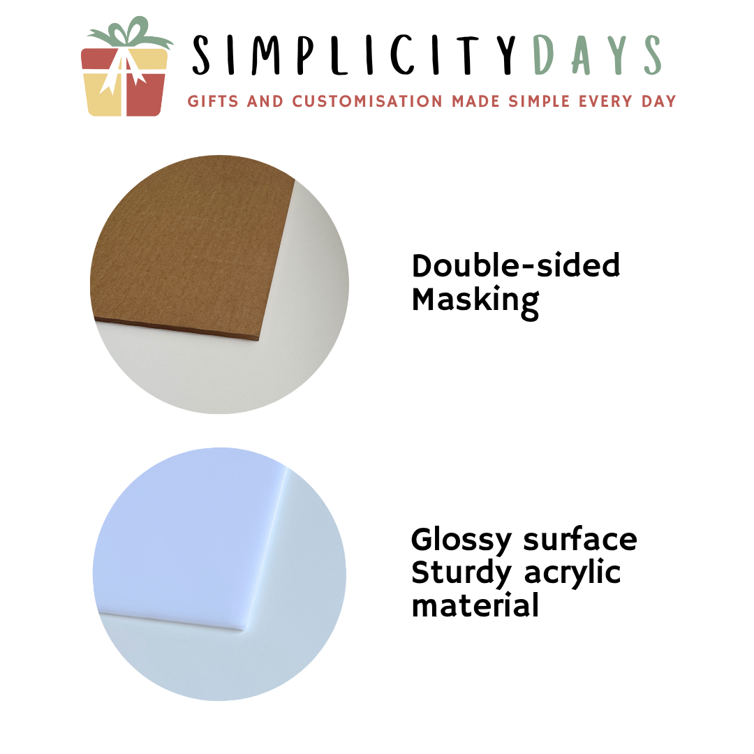 White Acrylic Sheet 3mm - Simplicity Days