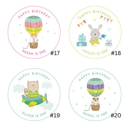 Birthday Stickers - 24pcs - Simplicity Days