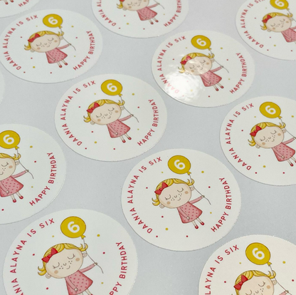 Birthday Stickers - 24pcs - Simplicity Days