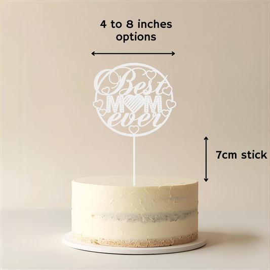 Best Mom Cake Topper - Simplicity Days
