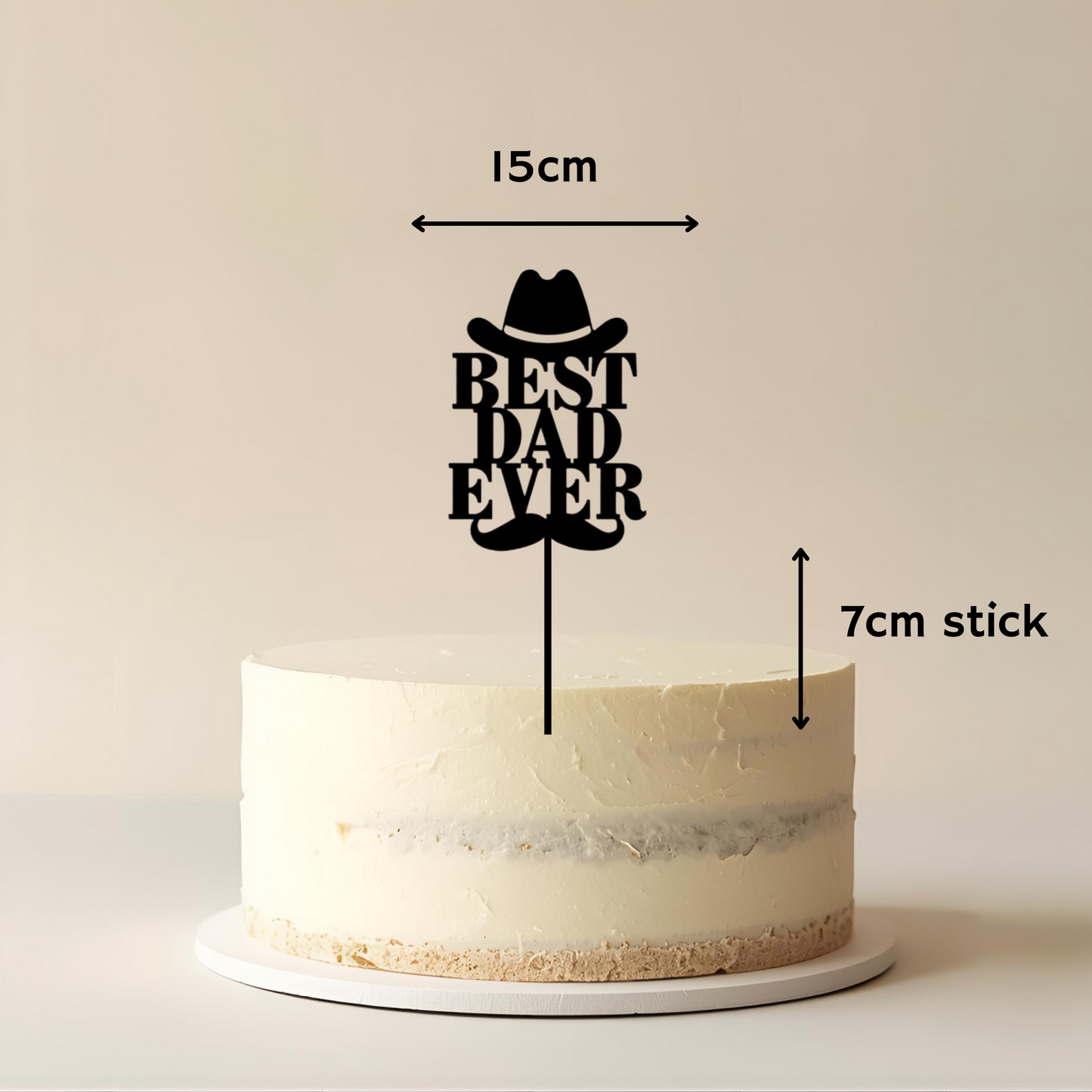 Best Dad Cake Topper - Simplicity Days