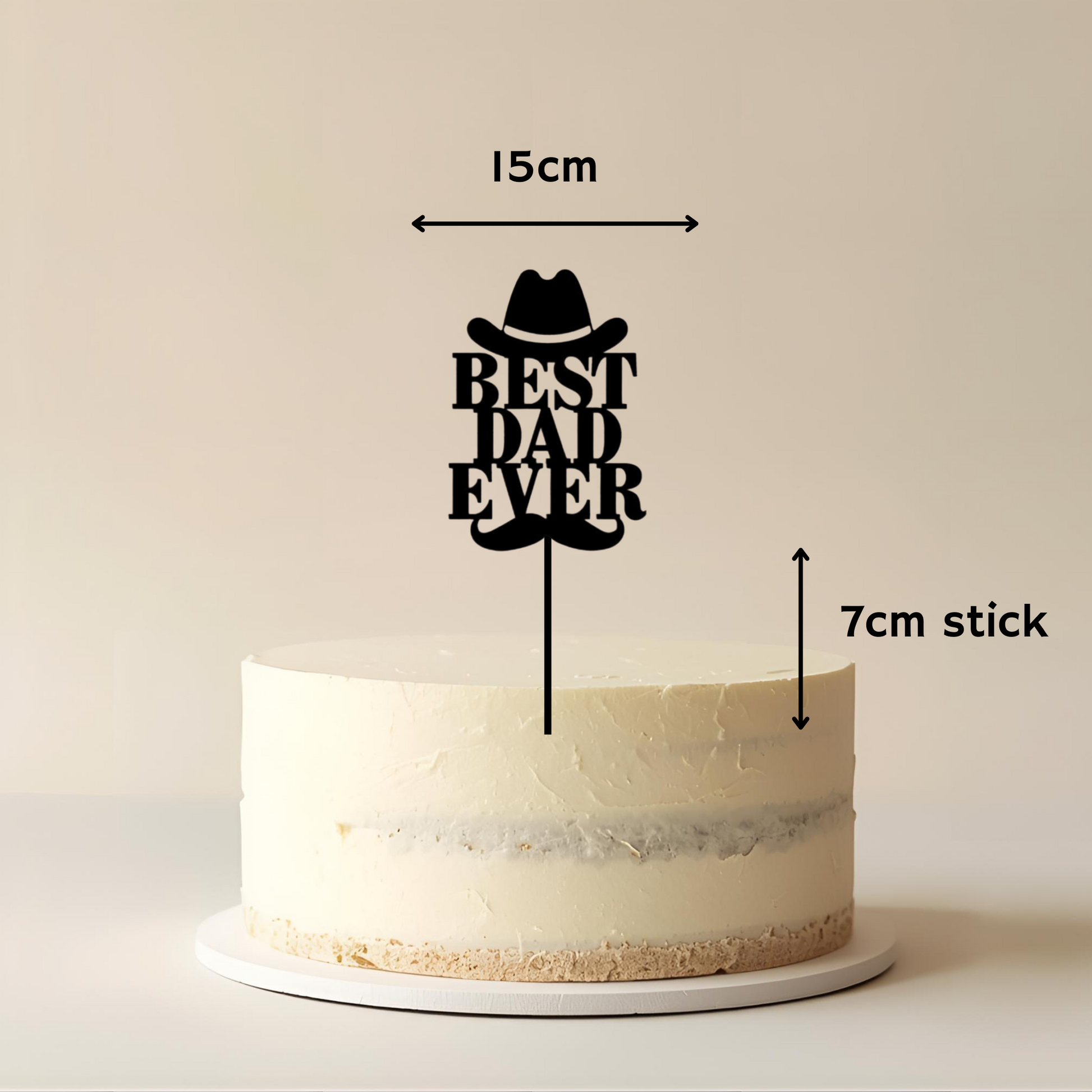 Best Dad Cake Topper - Simplicity Days