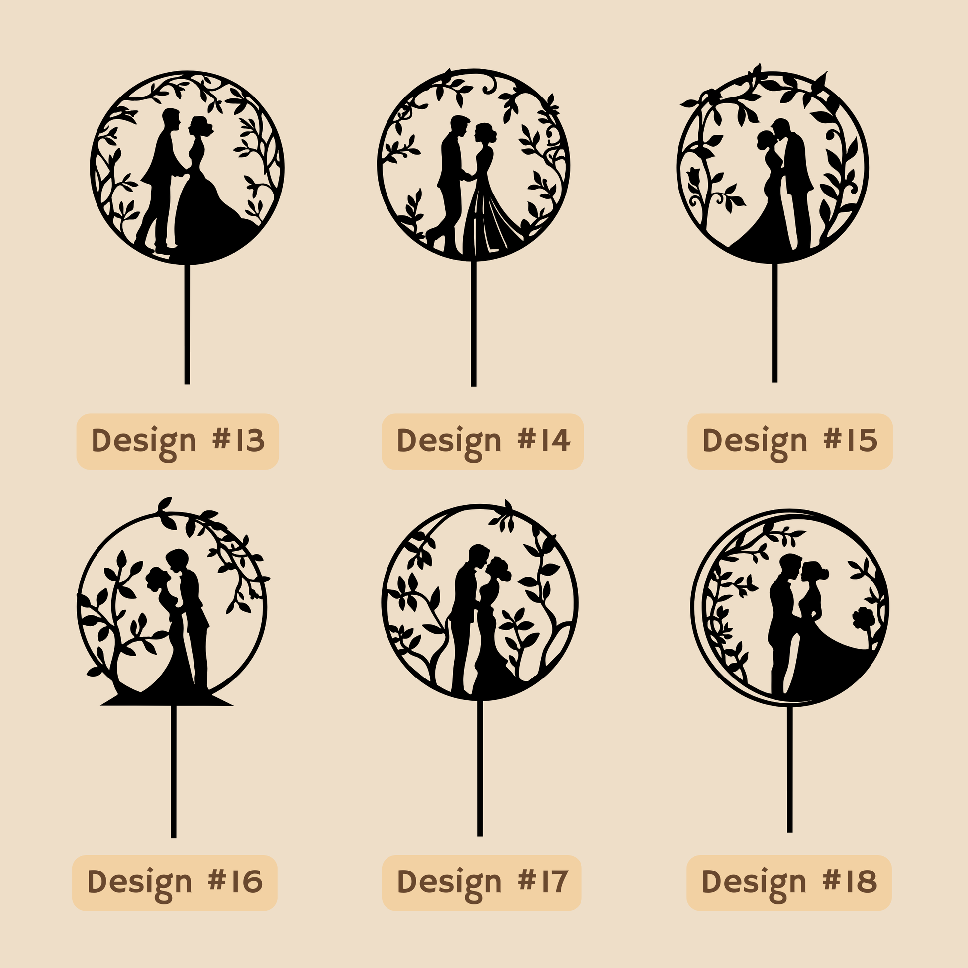 Couple's Name Wedding Cake Topper - Simplicity Days