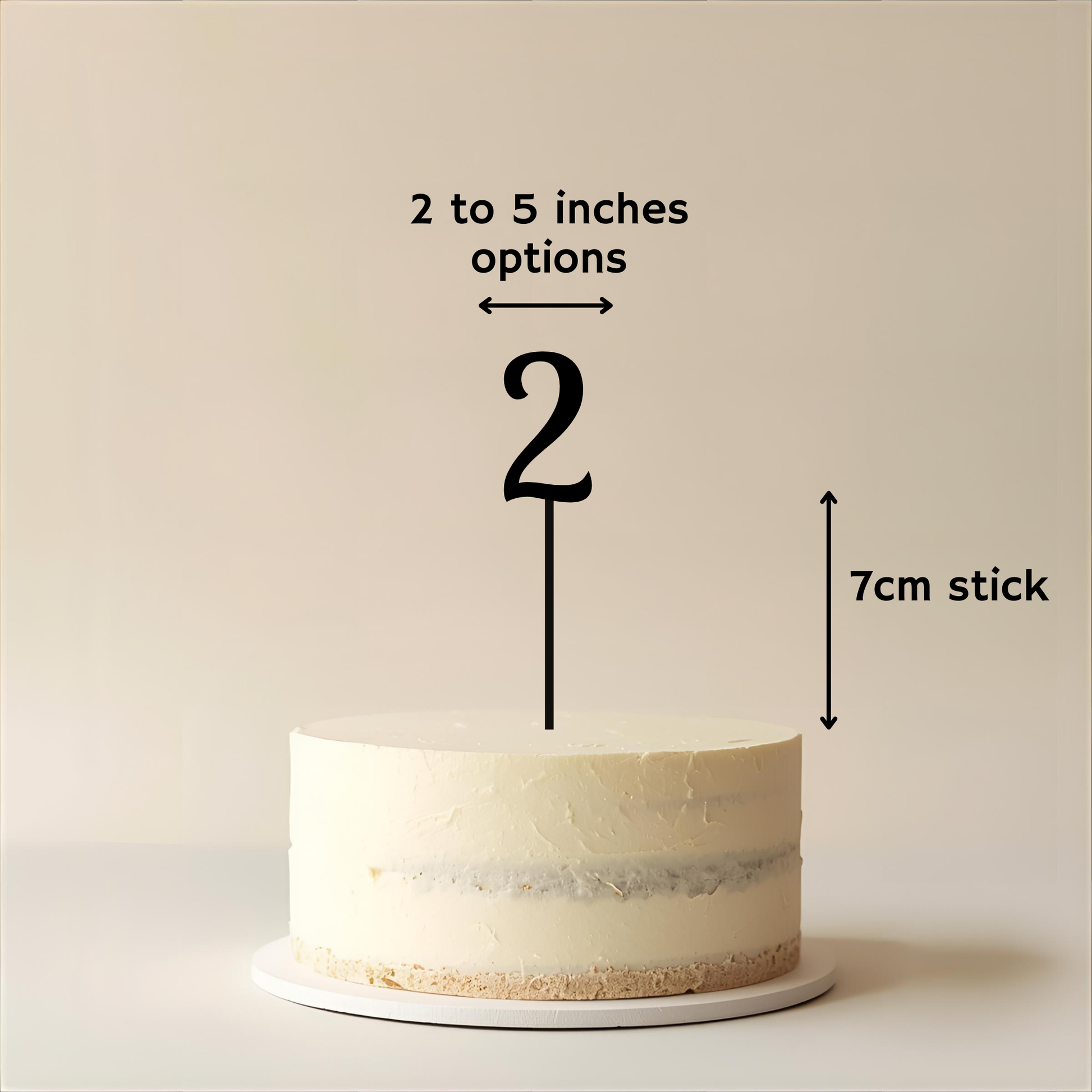 Numeric Cake Topper - Simplicity Days
