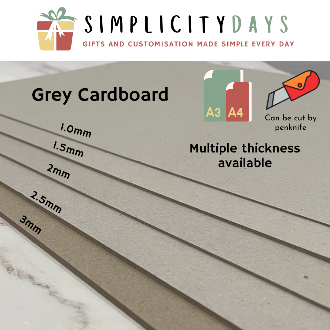 Grey Cardboard - Simplicity Days