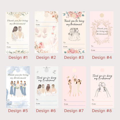 Bridesmaid Gift Tag - Simplicity Days