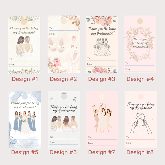 Bridesmaid Gift Tag - Simplicity Days