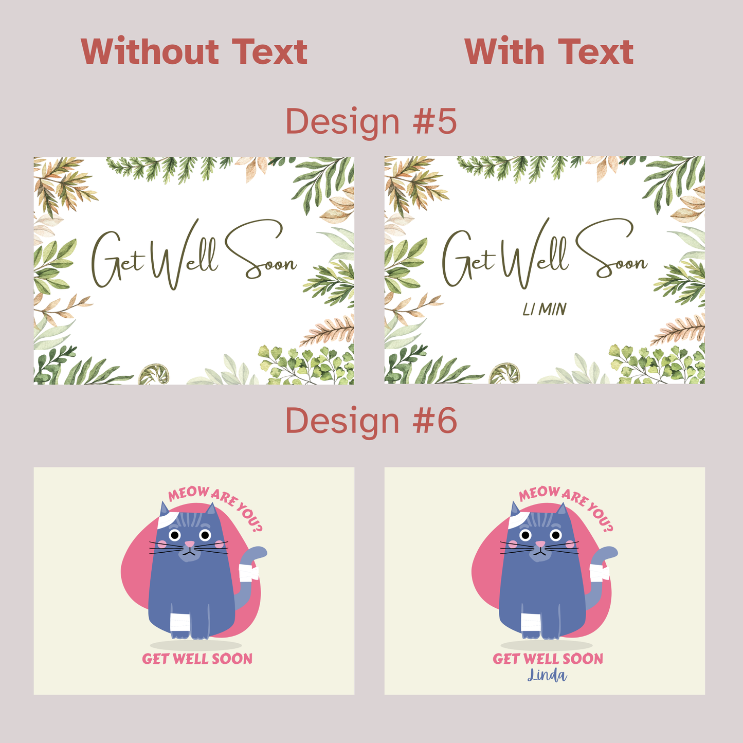 Get Well Soon Greeting Card - Simplicity Days