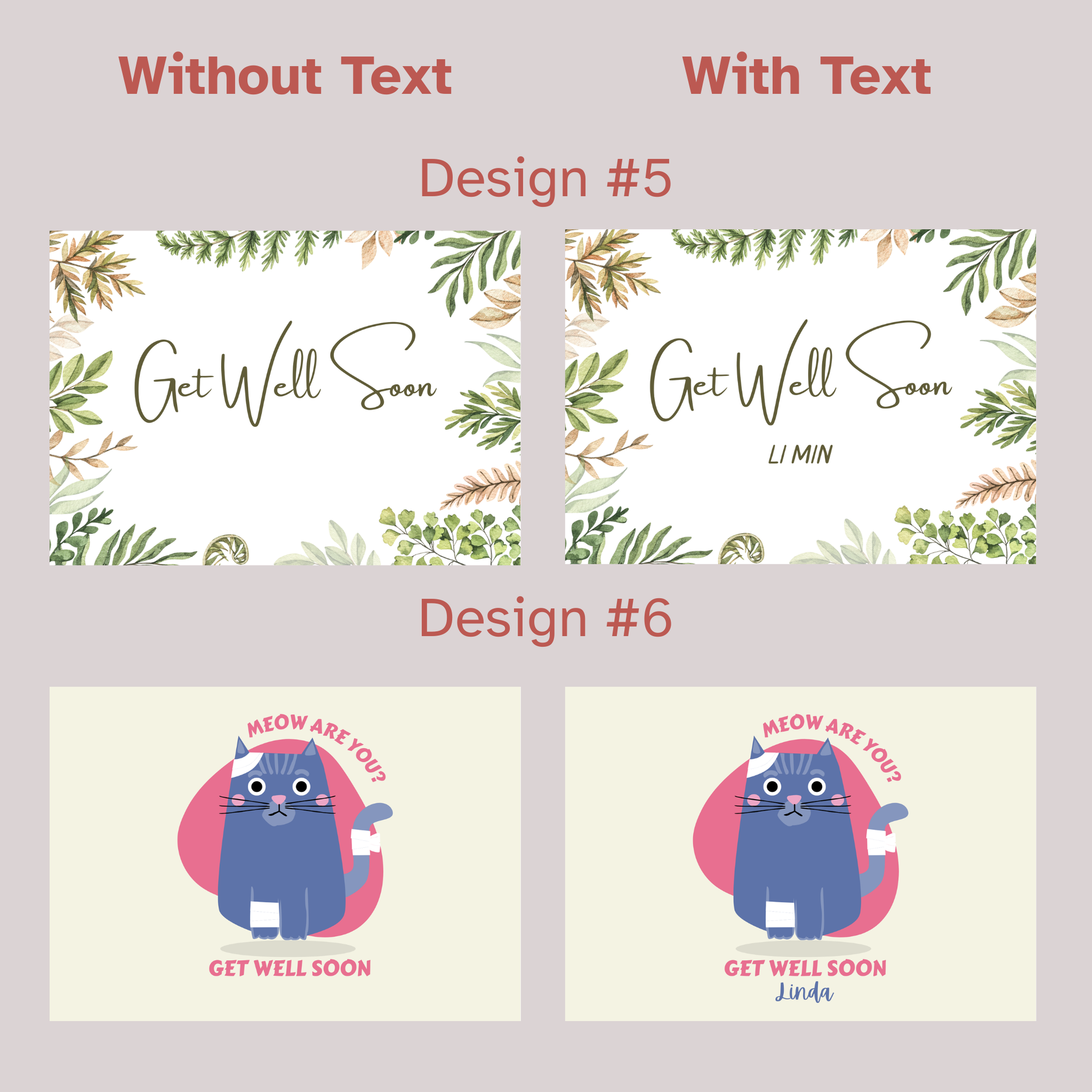 Get Well Soon Greeting Card - Simplicity Days