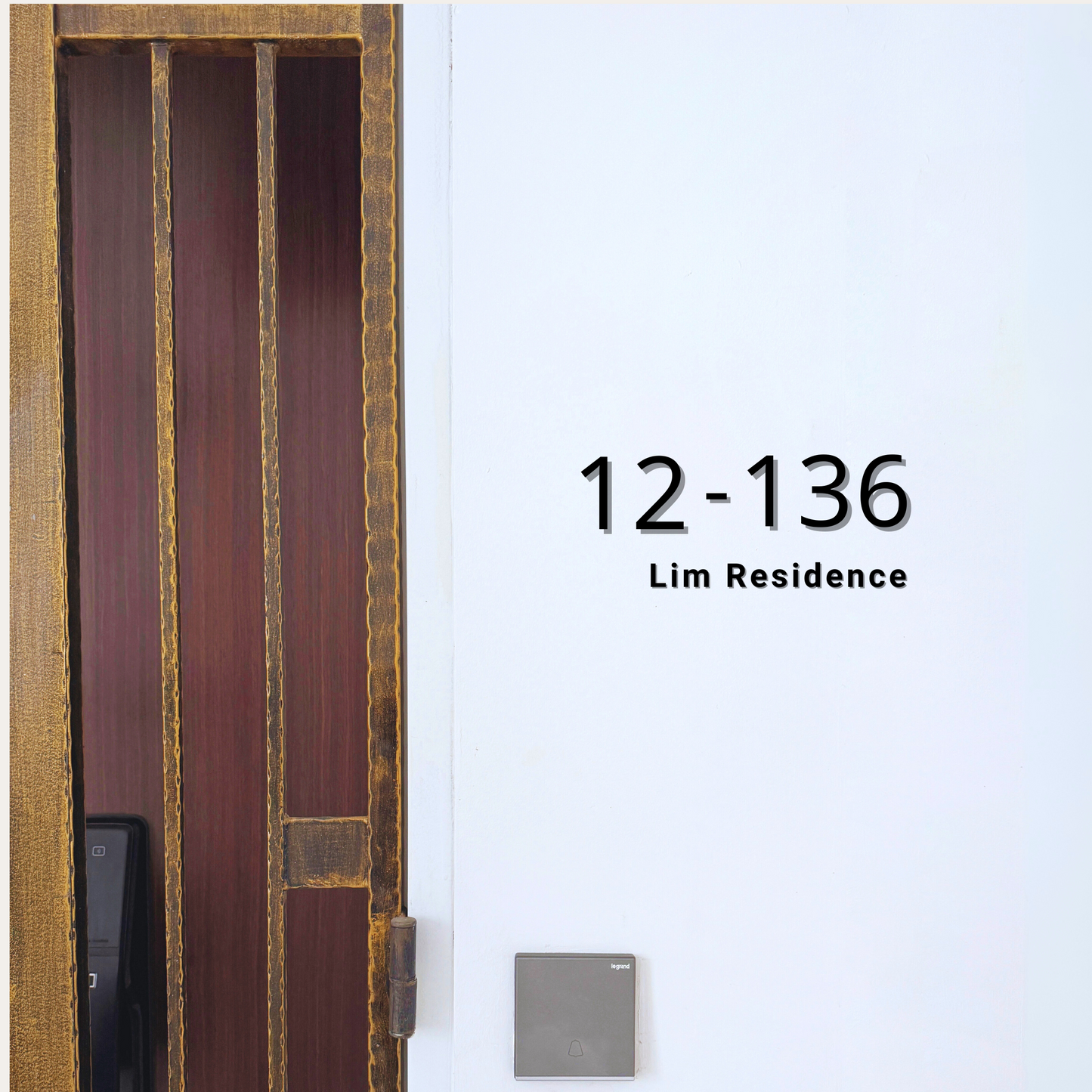 Minimalist Unit Number - Design B - Simplicity Days