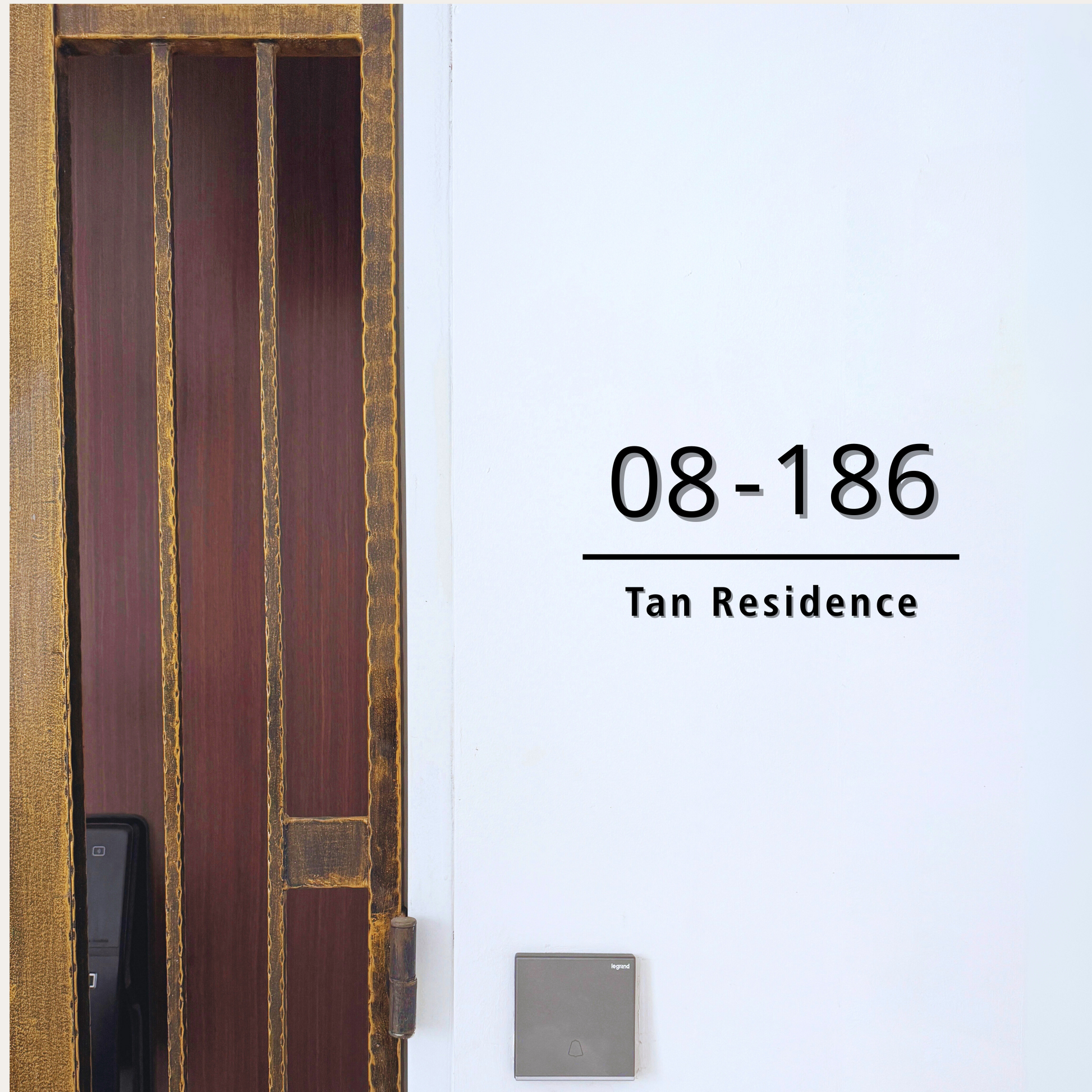 Minimalist Unit Number - Design C - Simplicity Days