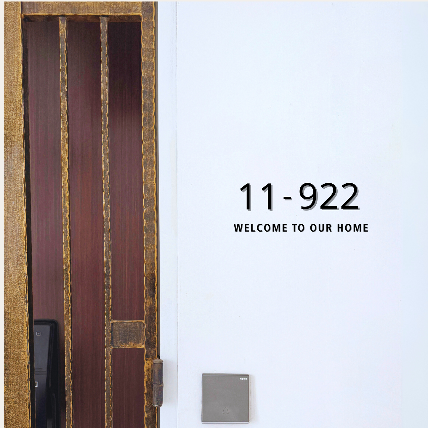 Minimalist Unit Number - Design D - Simplicity Days