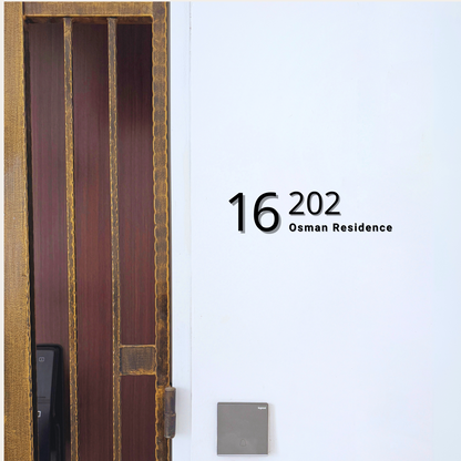 Minimalist Unit Number - Design A - Simplicity Days