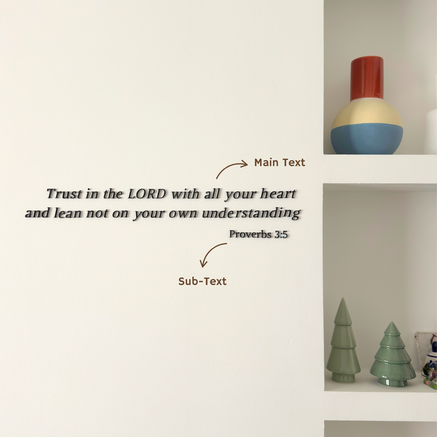 Long Length Text Signage - Simplicity Days