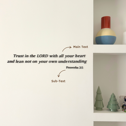 Long Length Text Signage - Simplicity Days