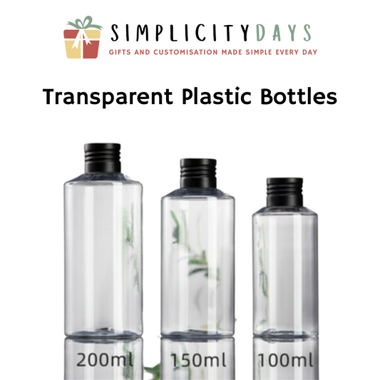 Transparent Storage Plastic Bottles - Simplicity Days