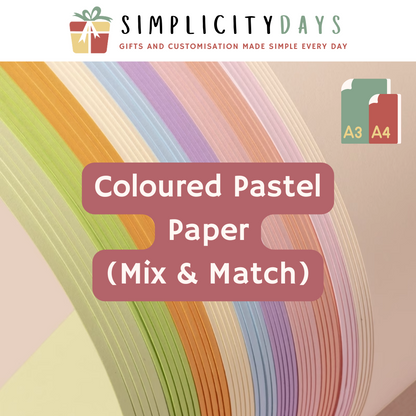 Coloured Pastel Paper (Mix & Match) - Simplicity Days