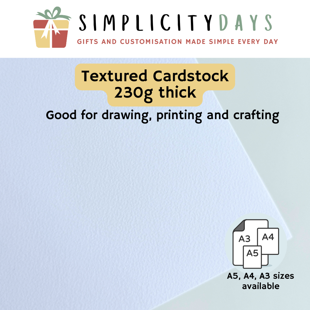 Textured Cardstock Paper - 230gsm - Simplicity Days