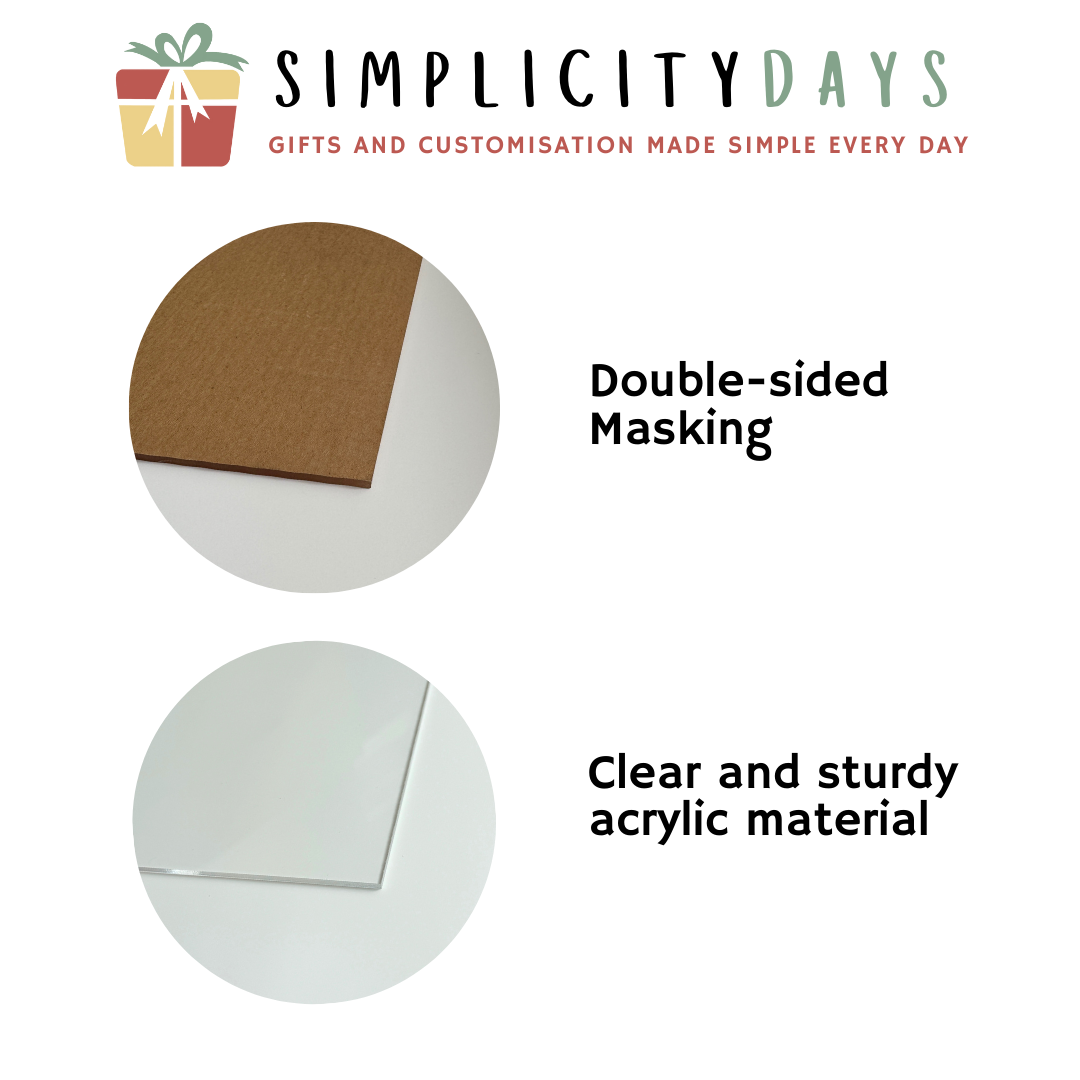 Clear Acrylic Sheet 3mm - Simplicity Days