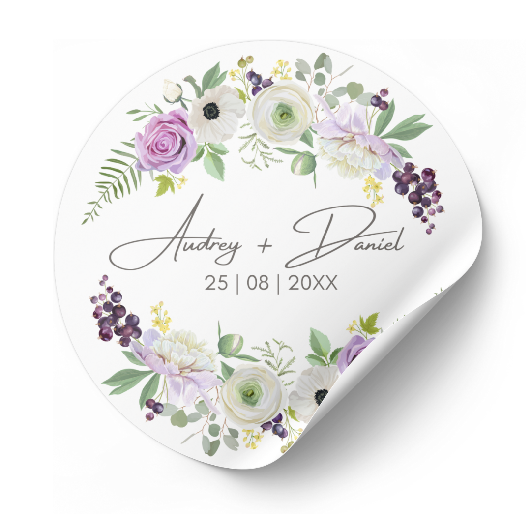 Wedding Stickers - 24pcs - Simplicity Days