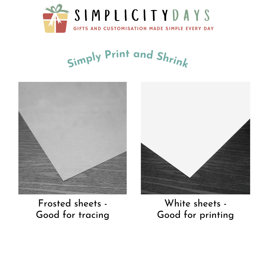 Shrink Plastic Sheet - Printable - Simplicity Days