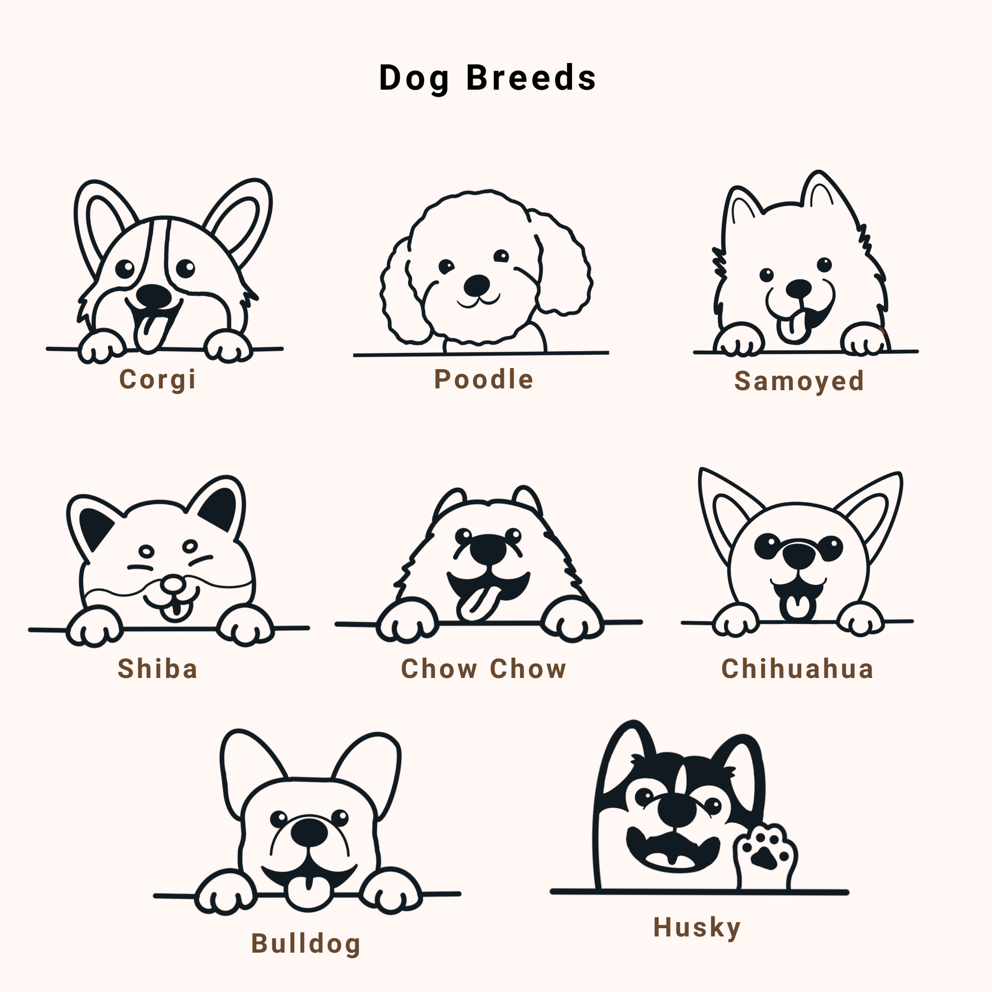 Dog Breed Unit Number - Simplicity Days