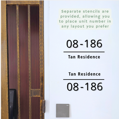Minimalist Unit Number - Design C - Simplicity Days