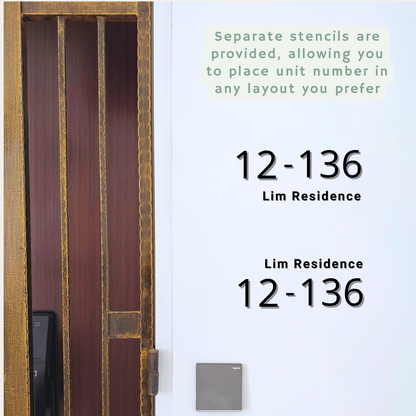 Minimalist Unit Number - Design B - Simplicity Days