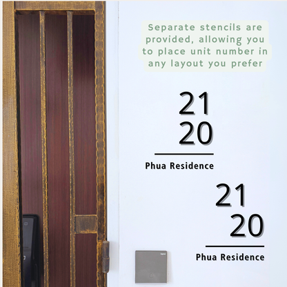 Minimalist Unit Number - Design E - Simplicity Days