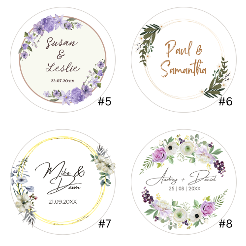 Wedding Stickers - 24pcs - Simplicity Days