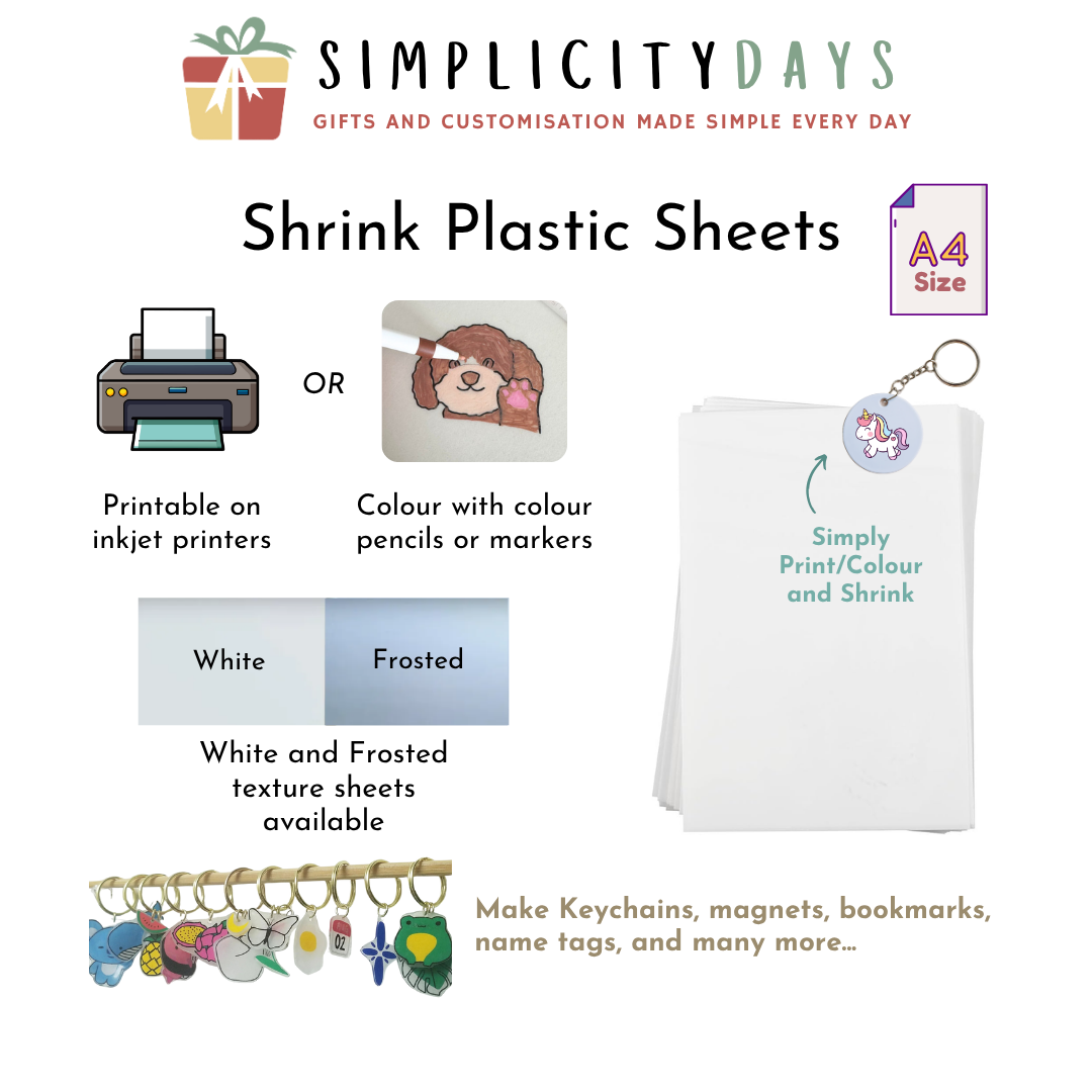 Shrink Plastic Sheet - Printable - Simplicity Days